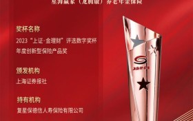 复星保德信人寿星海赢家（龙腾版）养老年金获选金理财“年度创新型保险产品奖”